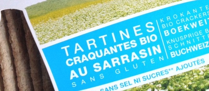 Tartines craquantes au Sarrasin « Le pain des Fleurs »